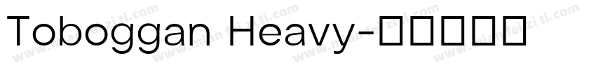 Toboggan Heavy字体转换